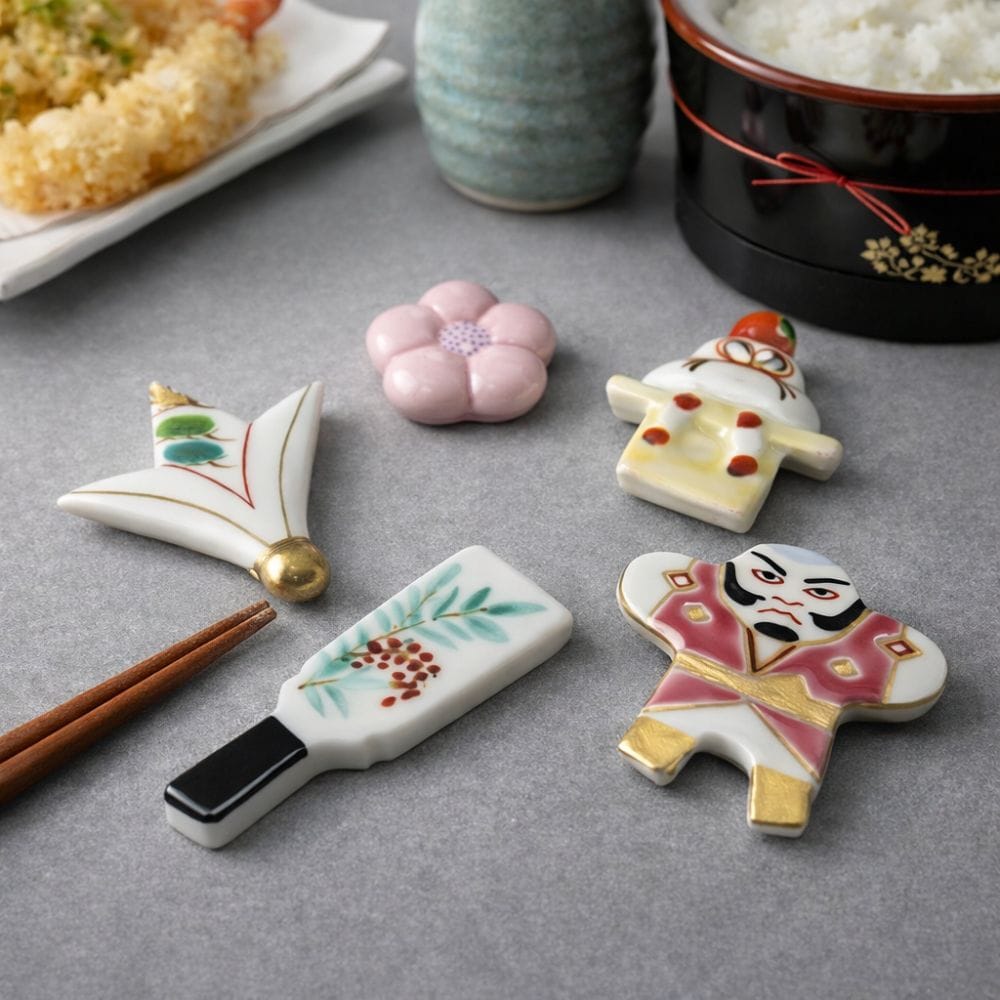 Kyoto Seasons Chopstick Rest Set [5 Pieces] Kyoto Seasons Chopstick Rest Set [5 Pieces]