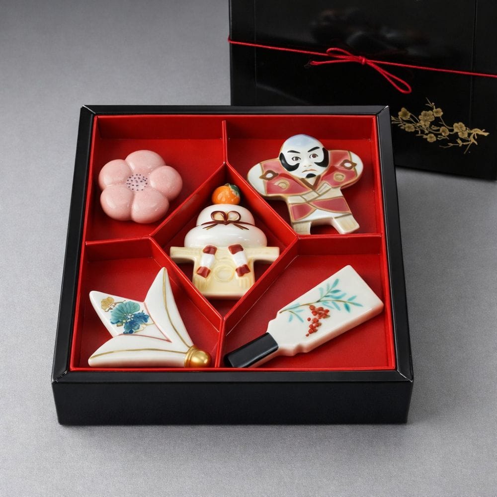 Kyoto Seasons Chopstick Rest Set [5 Pieces] Kyoto Seasons Chopstick Rest Set [5 Pieces]