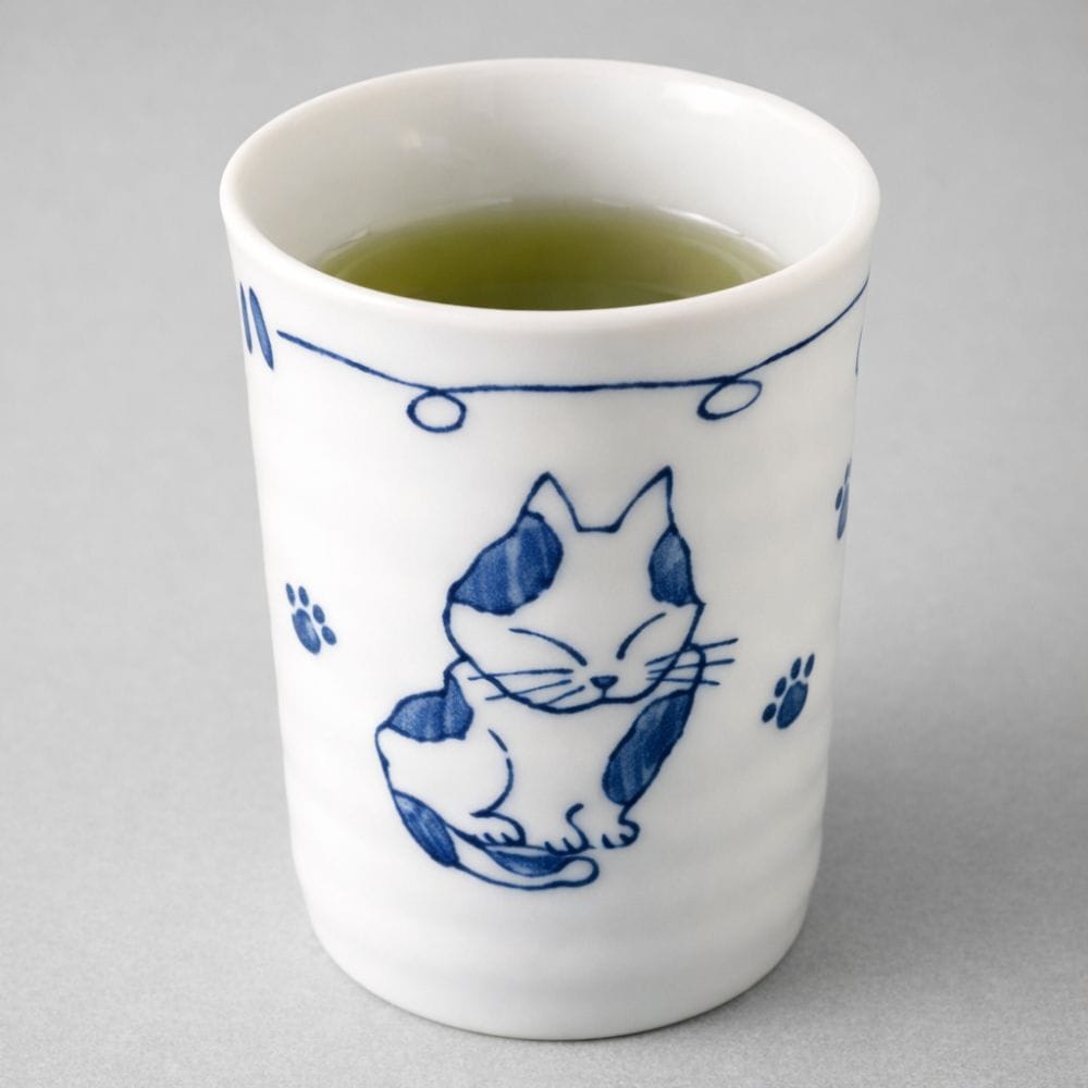 Mainichineko Teacups (Set of 5 Cups) Mainichineko Teacups (Set of 5 Cups)