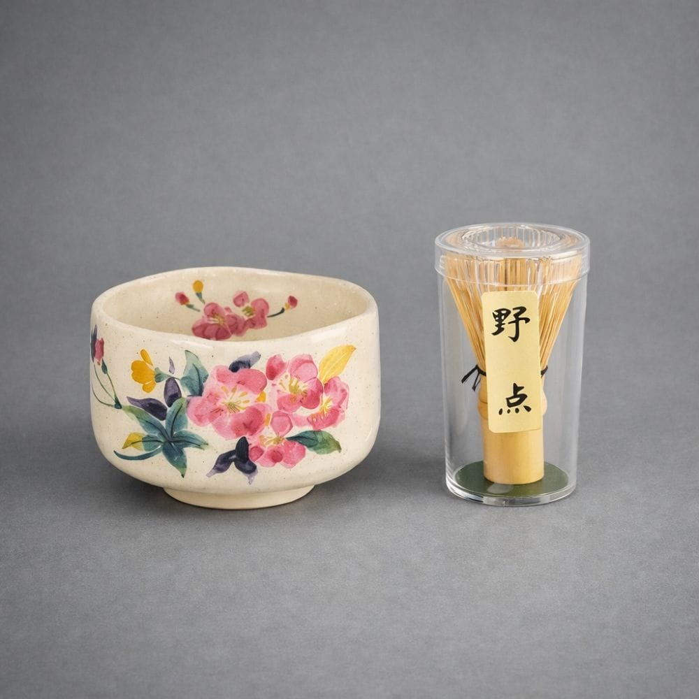 Manyosoka Sakura Matcha Tea Set Manyosoka Sakura Matcha Tea Set