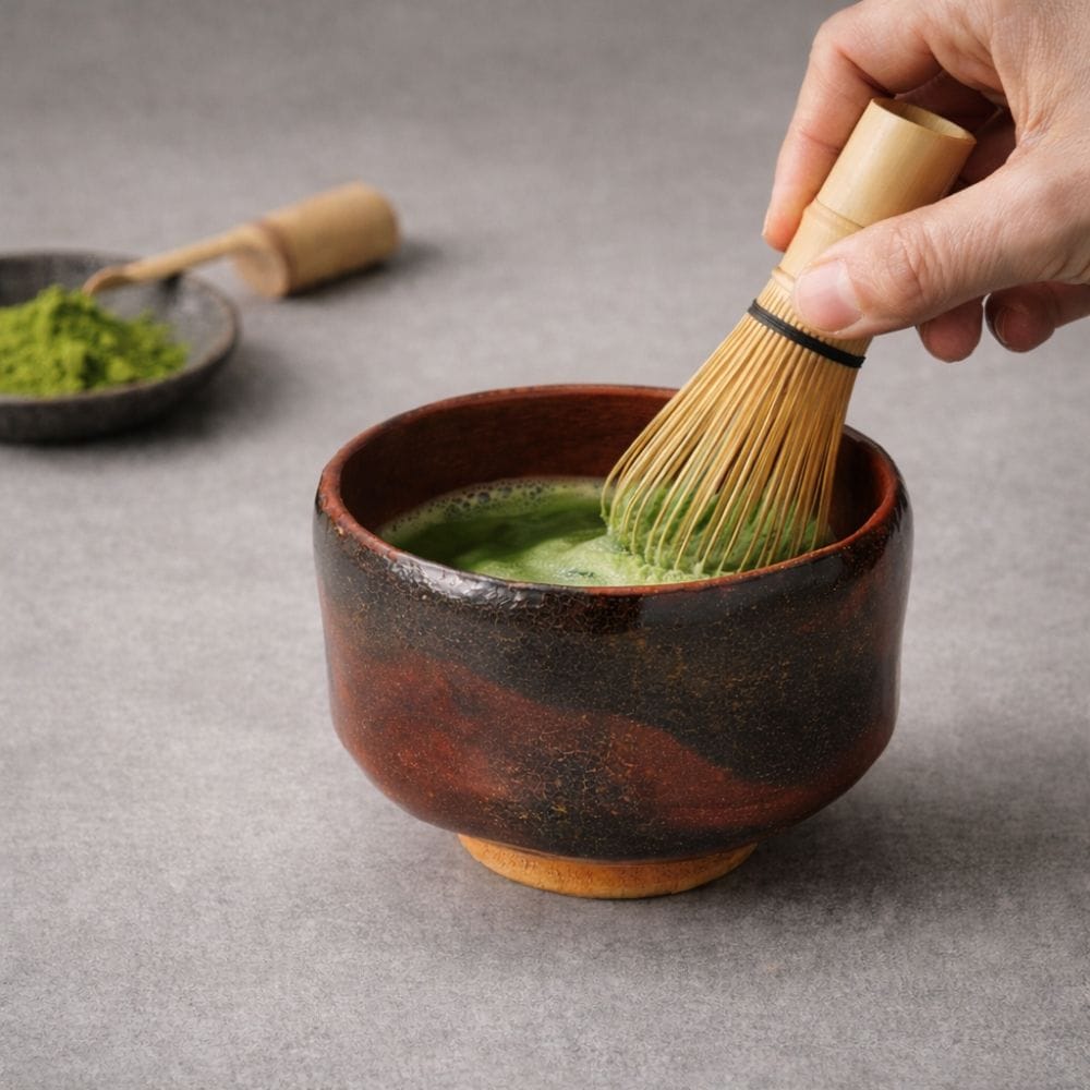 Matcha bowl Akaraku [Brown] Matcha bowl Akaraku [Brown]