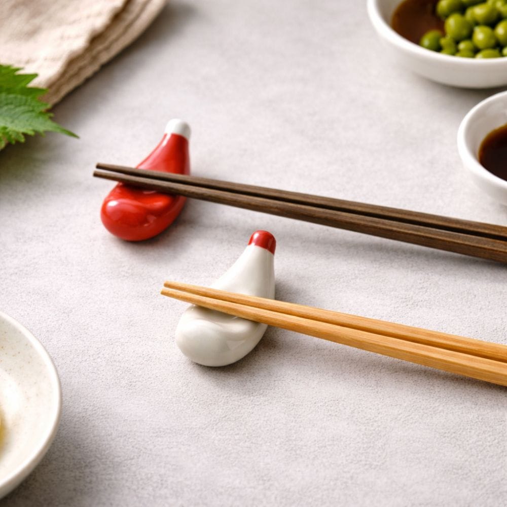 Mini Sauce Bottle Chopstick Rests Set [4 Pieces] Mini Sauce Bottle Chopstick Rests Set [4 Pieces]