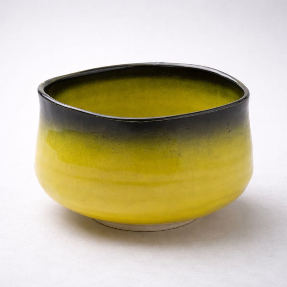 Mino Fuchimaki Yellow Matcha Bowl Mino Mino Fuchimaki Yellow Matcha Bowl Mino
