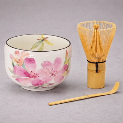 Mino Hanakaori Matcha Set [Bowl + Whisk + Spoon] Mino Hanakaori Matcha Set [Bowl + Whisk + Spoon]
