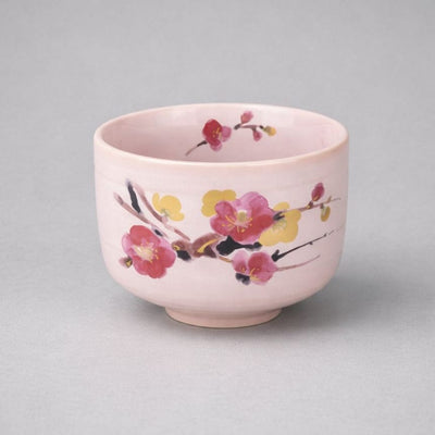Mino Pink Plum Matcha Bowl Mino Pink Plum Matcha Bowl