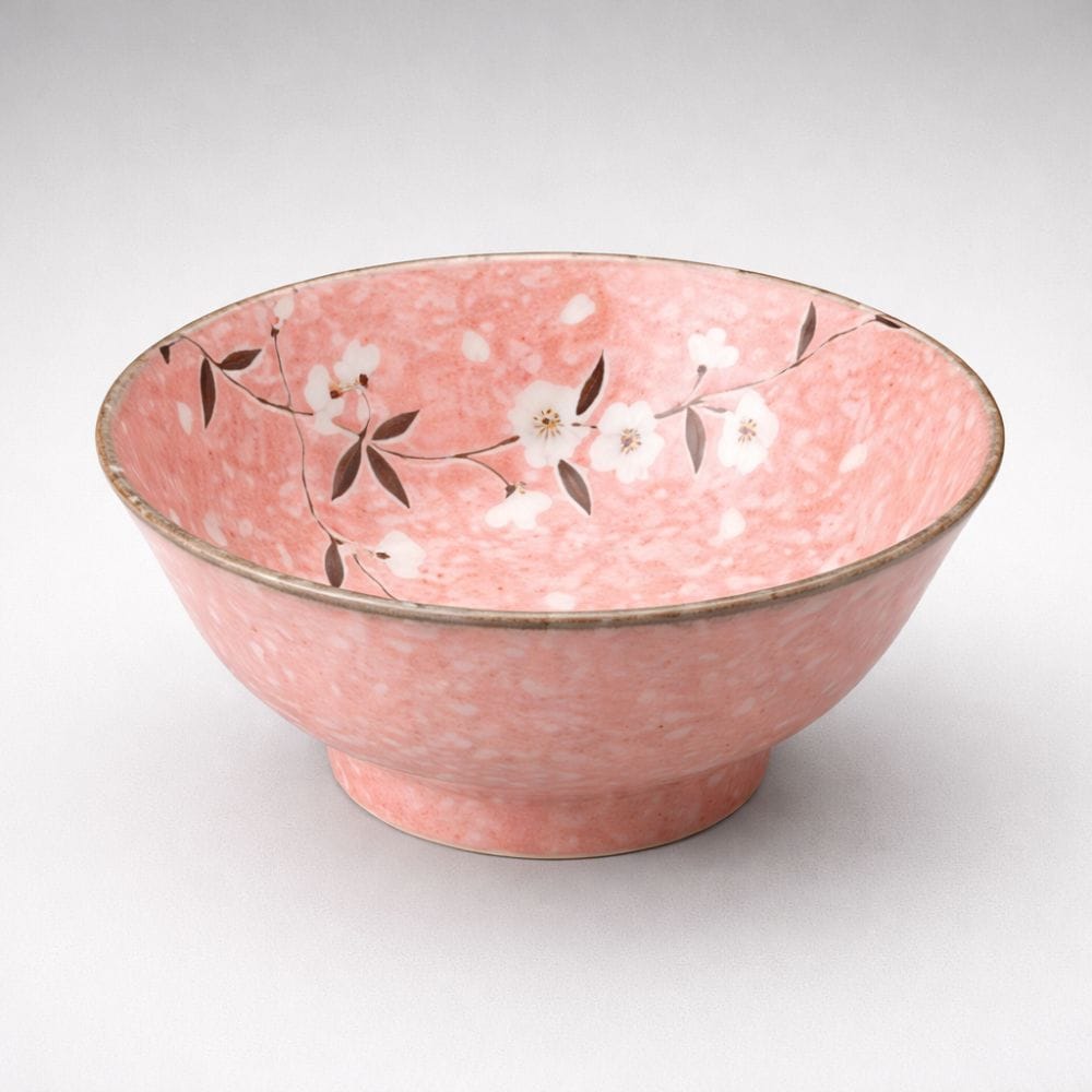 Mino Pink Sakura Ramen Bowl Mino Pink Sakura Ramen Bowl