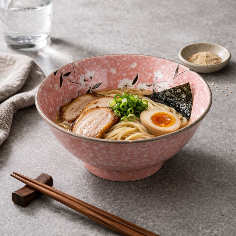 Mino Pink Sakura Ramen Bowl Mino Pink Sakura Ramen Bowl