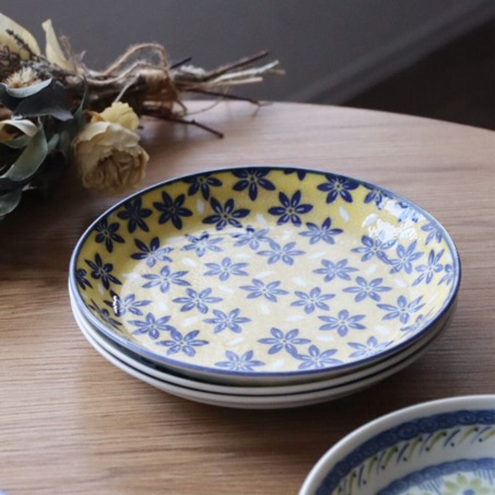 Mino Pottery Field Cake Plates [Set of 5] Mino Pottery Field Cake Plates [Set of 5]