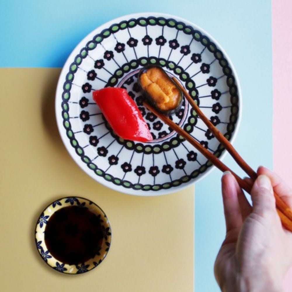 Mino Pottery Field Cake Plates [Set of 5] Mino Pottery Field Cake Plates [Set of 5]