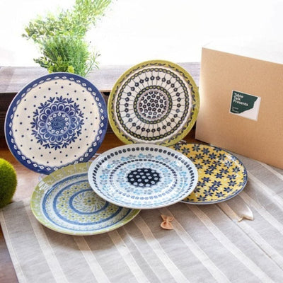Mino Pottery Field Pasta Plates [Set of 5] Mino Pottery Field Pasta Plates [Set of 5]