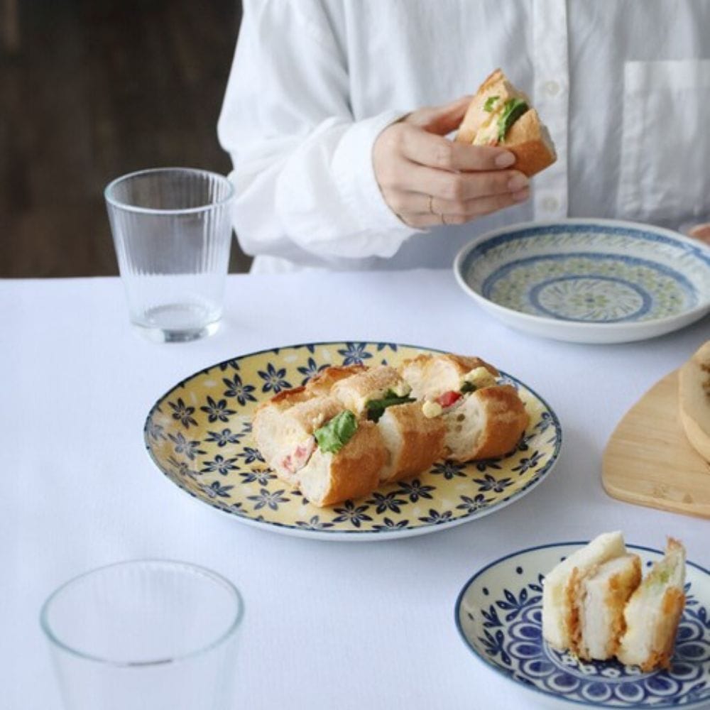 Mino Pottery Field Pasta Plates [Set of 5] Mino Pottery Field Pasta Plates [Set of 5]