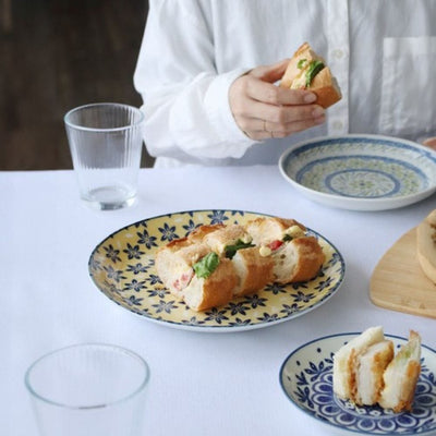 Mino Pottery Field Pasta Plates [Set of 5] Mino Pottery Field Pasta Plates [Set of 5]