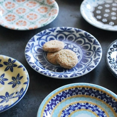 Mino Pottery Field Small Plates [Set of 8] Mino Pottery Field Small Plates [Set of 8]