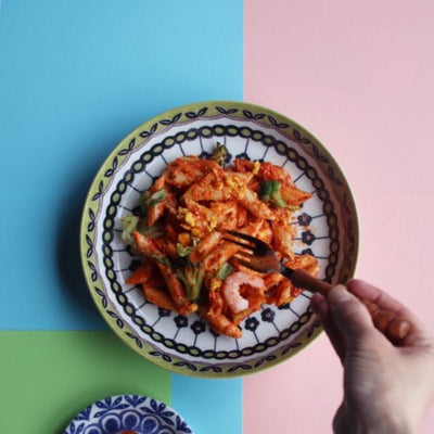 Mino Pottery Field Soup Curry Plates [Set of 5] Mino Pottery Field Soup Curry Plates [Set of 5]