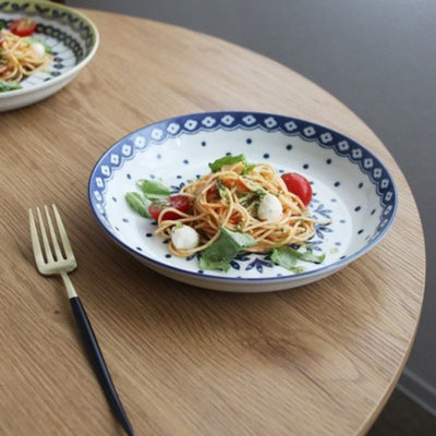 Mino Pottery Field Soup Curry Plates [Set of 5] Mino Pottery Field Soup Curry Plates [Set of 5]