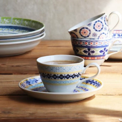 Mino Pottery Field Tea Cups [Set of 4] Mino Pottery Field Tea Cups [Set of 4]