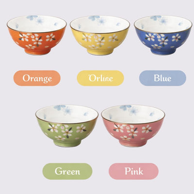 Mino Sakuta Tea Bowl Set [5 bowls] Mino Sakuta Tea Bowl Set [5 bowls]