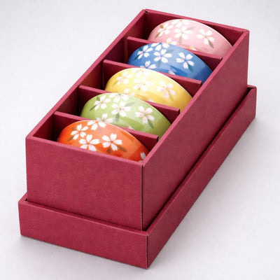 Mino Sakuta Tea Bowl Set [5 bowls] Mino Sakuta Tea Bowl Set [5 bowls]