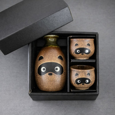 Mino Tanuki Sake Set Mino Tanuki Sake Set