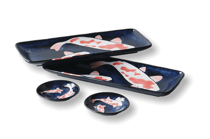 Nishiki Goi Sushi Oblong Plate Set (x2) Nishiki Goi Sushi Oblong Plate Set (x2)