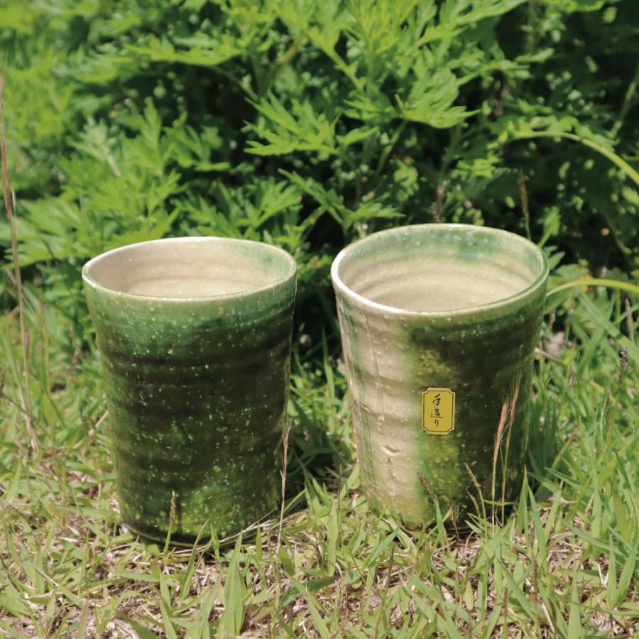 Oribe Takebori Cup Pair Oribe Takebori Cup Pair