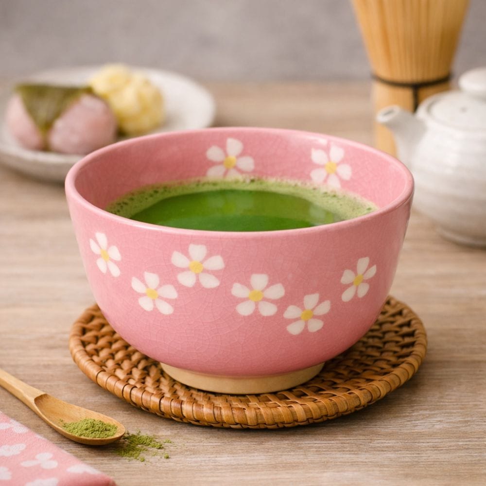 Pink Mino Matcha Bowl Pink Mino Matcha Bowl
