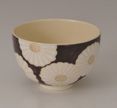 White Chrysanthemum Matcha Bowl