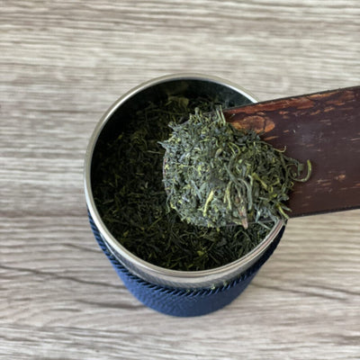 Pure Silk Thread-wrapped Tea Canister (Navy) Pure Silk Thread-wrapped Tea Canister (Navy)