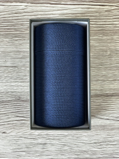 Pure Silk Thread-wrapped Tea Canister (Navy) Pure Silk Thread-wrapped Tea Canister (Navy)