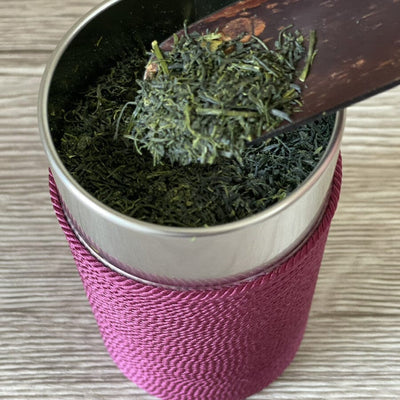 Pure Silk Thread-wrapped Tea Canister (Purple) Pure Silk Thread-wrapped Tea Canister (Purple)