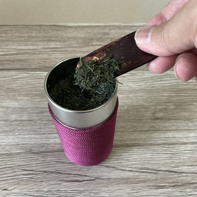 Pure Silk Thread-wrapped Tea Canister (Purple) Pure Silk Thread-wrapped Tea Canister (Purple)