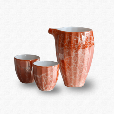 Red Champagne Sake Set Champagne Sake Set