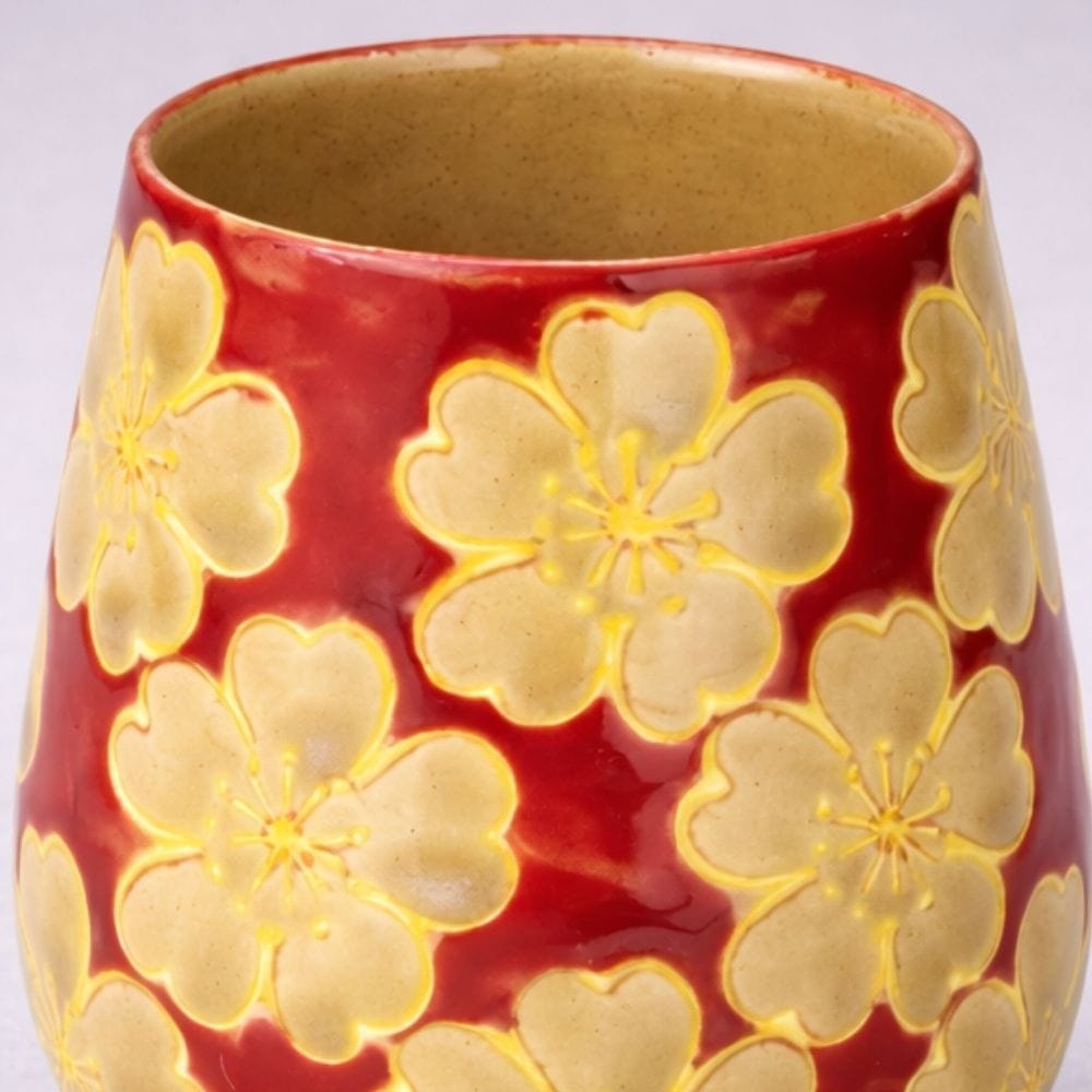 Red Flower Hasami Tea Cup Red Flower Hasami Tea Cup