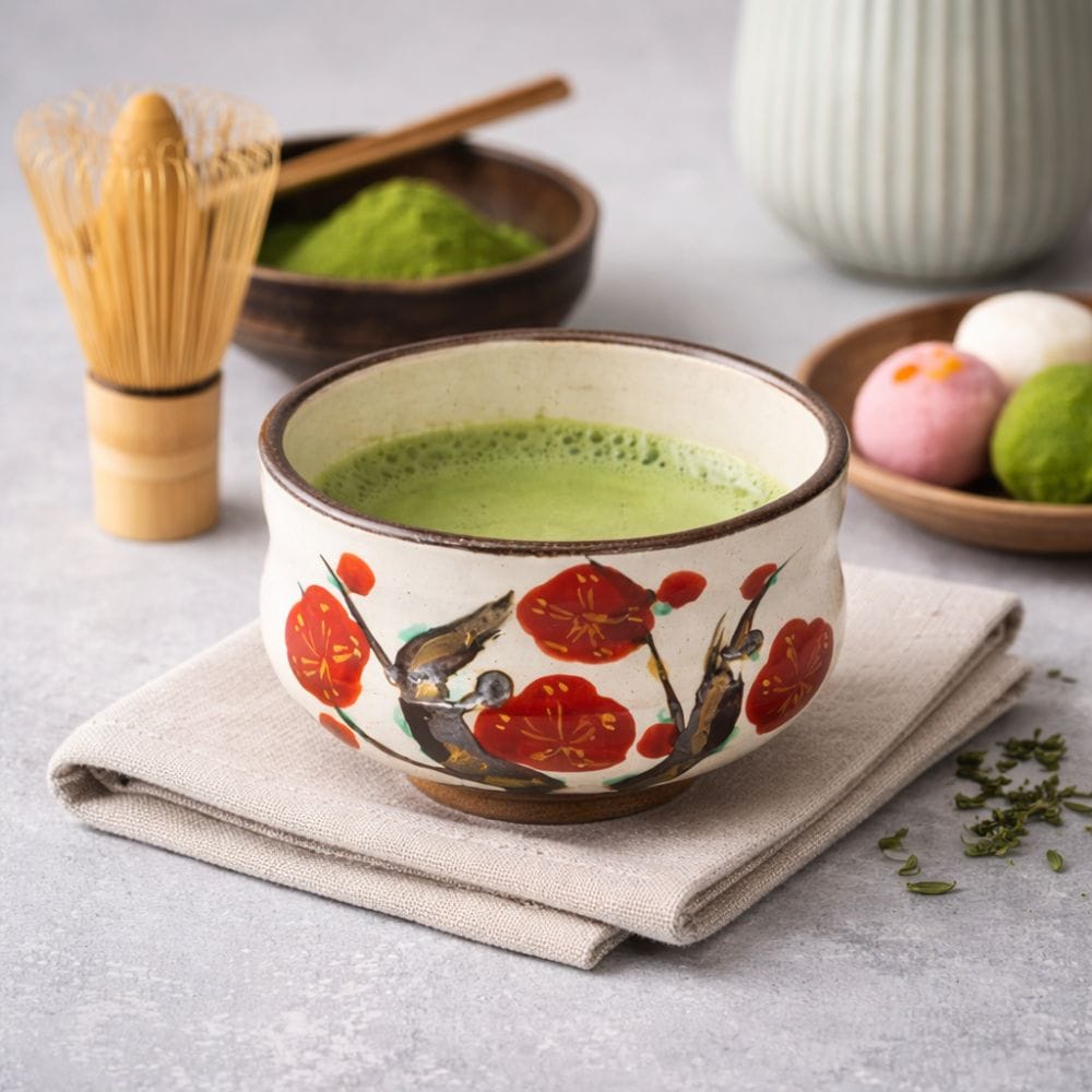 Red Plum Mino Matcha Bowl Red Plum Mino Matcha Bowl