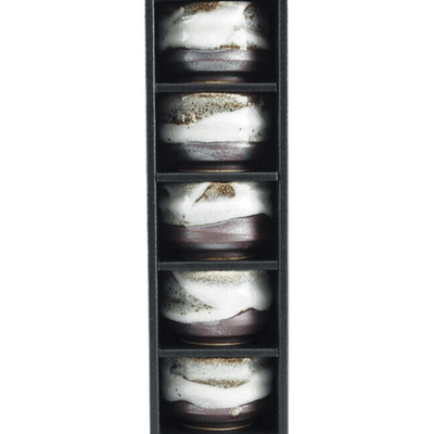 Rusted white Shino-kake Sake Cup Set Rusted white Shino-kake Sake Cup Set