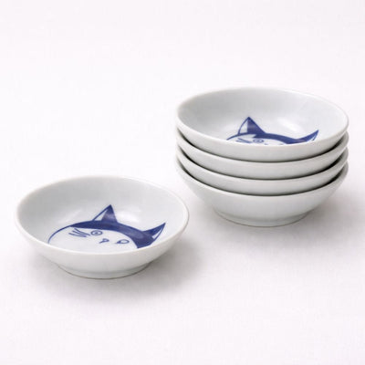 Shichita Cat Mino Small Plates (set of 5 pieces) Shichita Cat Mino Small Plates (set of 5 pieces)