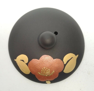 Shomoe black clay small round camellia Tea Pot Shomoe black clay small round camellia Tea Pot