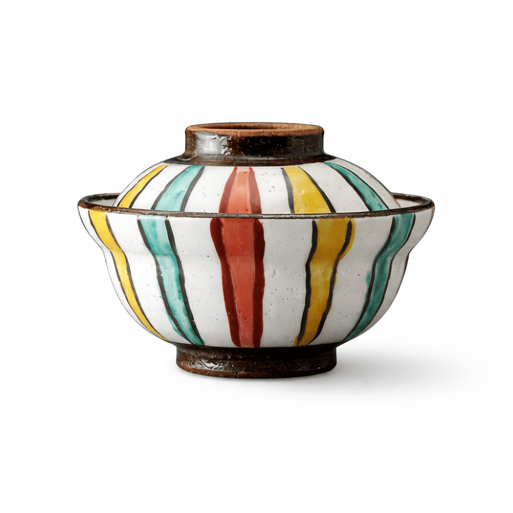 Stripe Donburi Bowl with Lid Stripe Donburi Bowl with Lid