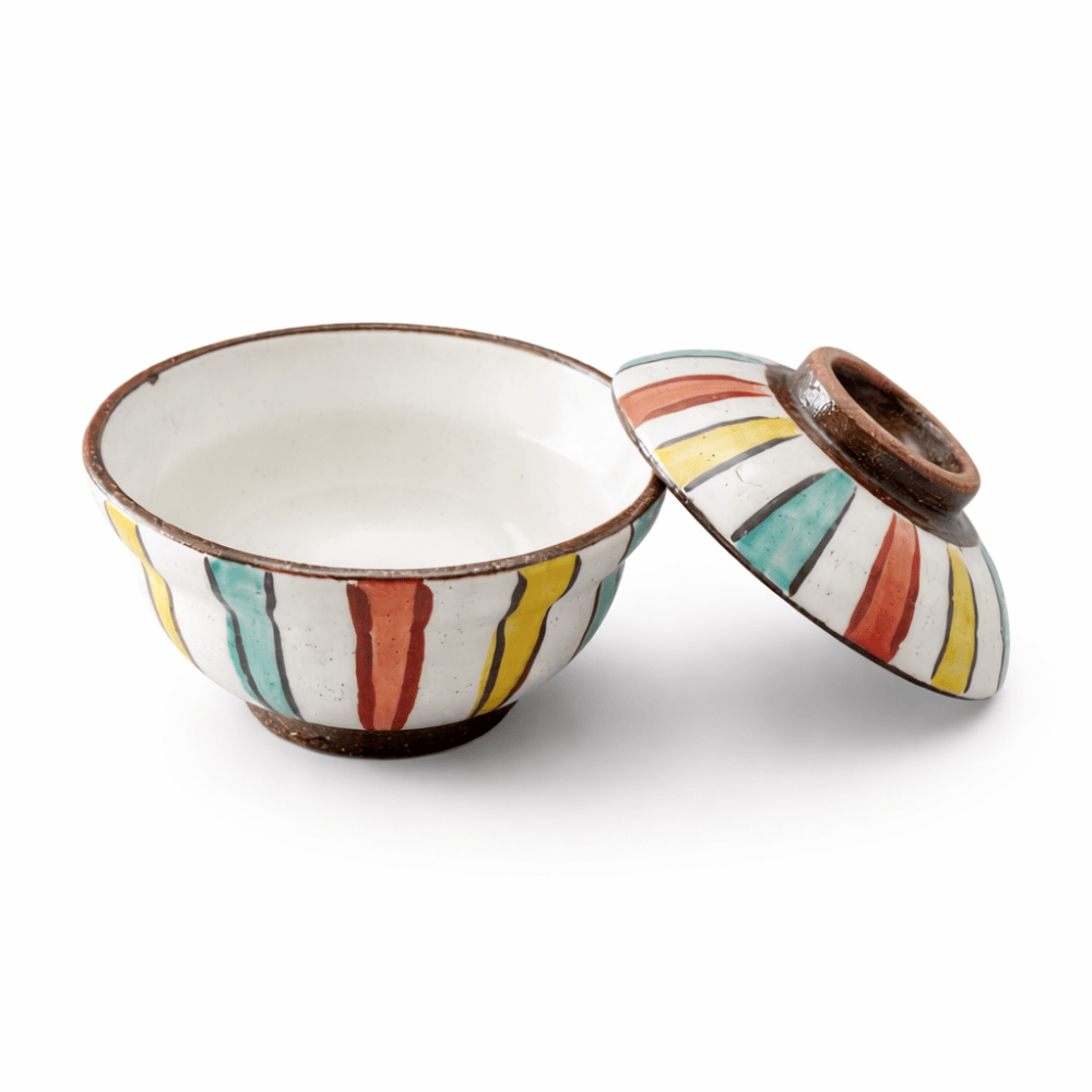 Stripe Donburi Bowl with Lid Stripe Donburi Bowl with Lid