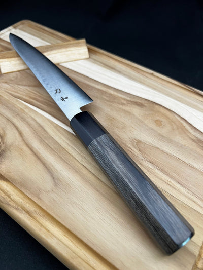 Sword Japanese Hammer-Eye Octagonal Petty Knife – 5.9 inches (15 cm), Gray Sword Japanese Hammer-Eye Octagonal Petty Knife – 5.9 inches (15 cm), Gray