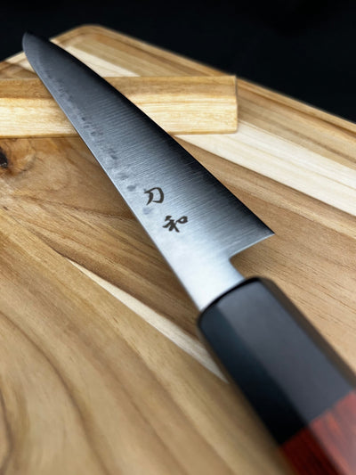 Sword Japanese Hammer-Eye Octagonal Petty Knife – 5.9 inches (15 cm), Red Sword Japanese Hammer-Eye Octagonal Petty Knife – 5.9 inches (15 cm), Red