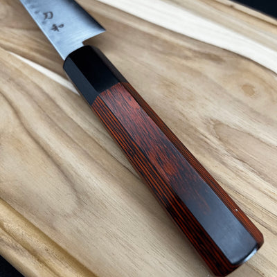 Sword Japanese Hammer-Eye Octagonal Petty Knife – 5.9 inches (15 cm), Red Sword Japanese Hammer-Eye Octagonal Petty Knife – 5.9 inches (15 cm), Red