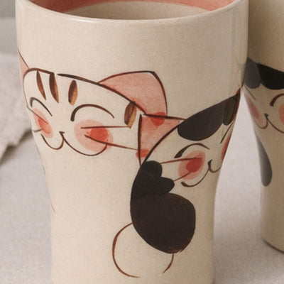 Hasami Porcelain Cats Tea Set [2 cups] Tea Cup Set, Hasami Porcelain Cats [2 Cups]