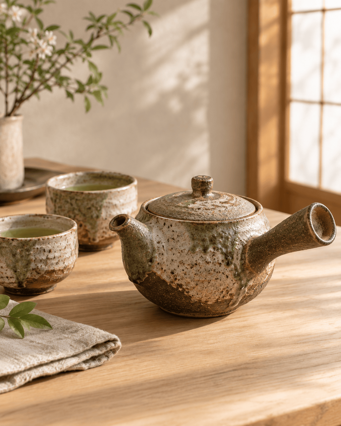 Japanese kyusu teapots