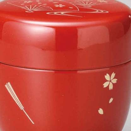 Vermillion Natsume Matcha Container Vermillion Natsume Matcha Container