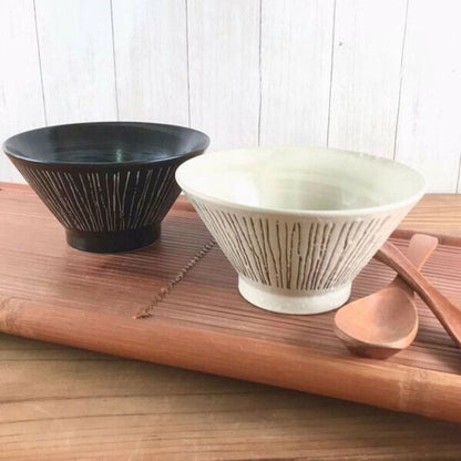 Vertically Striped Jukusa Ramen Bowl Vertically Striped Jukusa Ramen Bowl