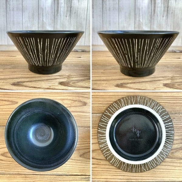 Vertically Striped Jukusa Ramen Bowl Vertically Striped Jukusa Ramen Bowl