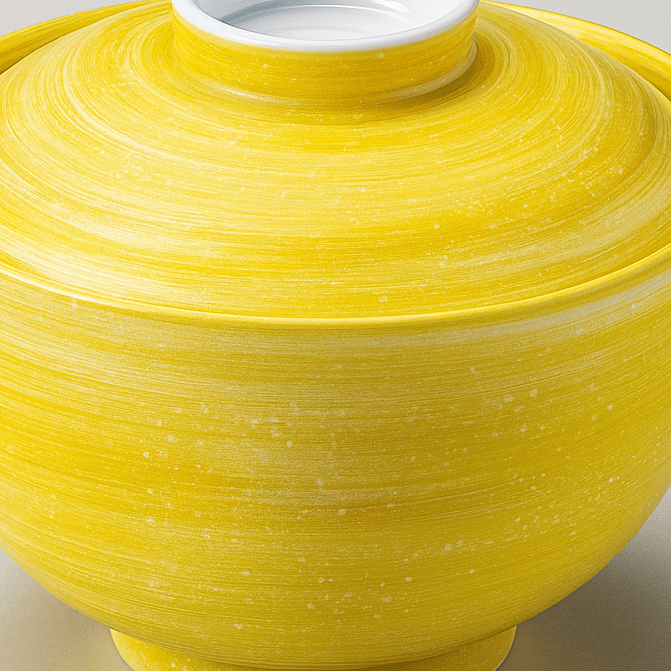 Yellow Donburi Bowl with Lid Yellow Donburi Bowl with Lid