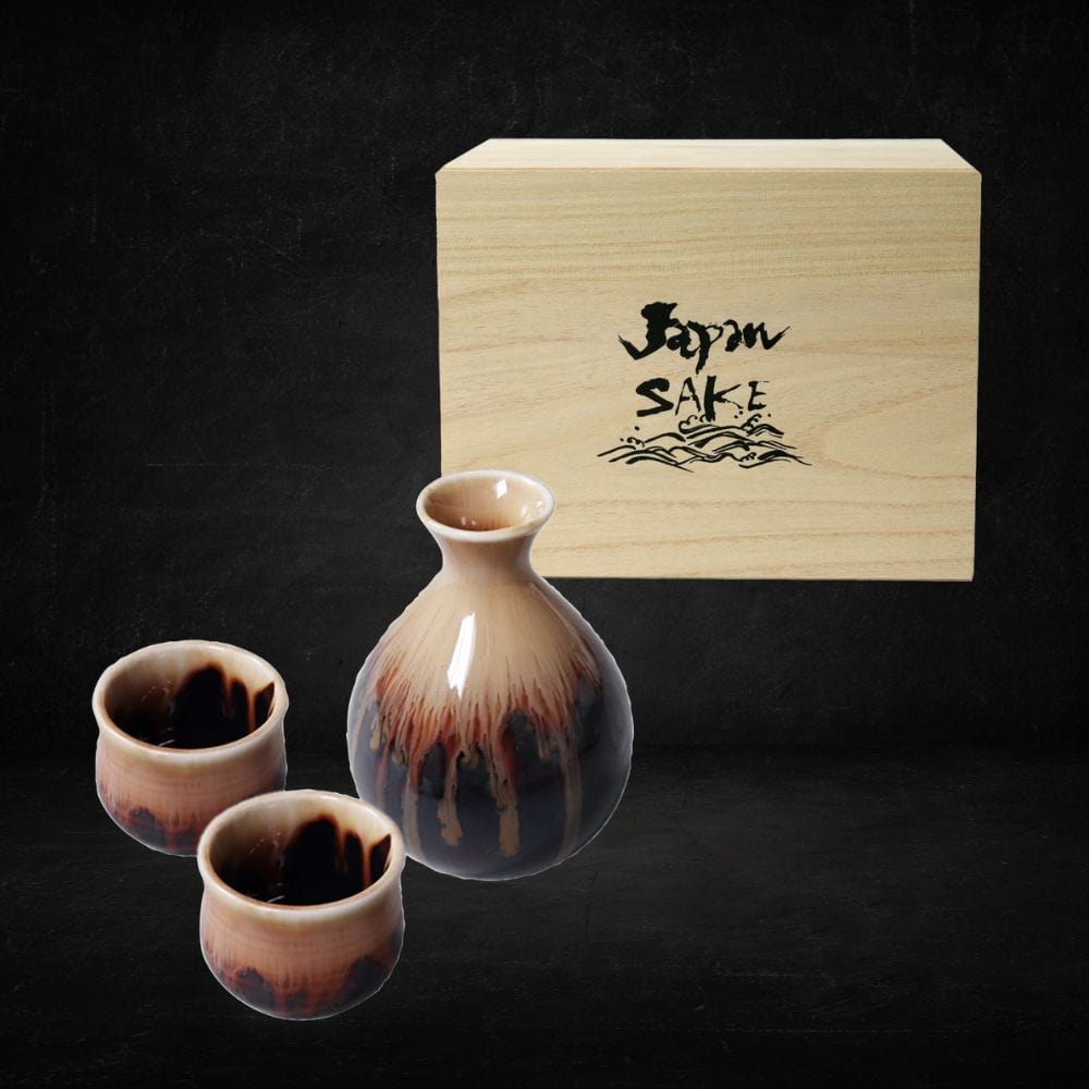 Yellow Glaze Sake Set Yellow Glaze Sake Set