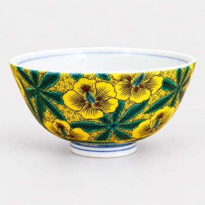 Yoshidaya Aoi Kutani Rice Bowl by Seikou Kiln Yoshidaya Aoi Kutani Rice Bowl | Seikou Kiln | MJW